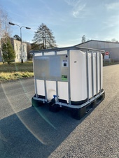 Plastová nádrž REPAS 800l - IBC kontejner, plast paleta