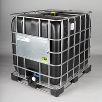 ECS Plastová nádrž REKO ČERNÝ 1000l UN - IBC kontejner, ocel/plast paleta