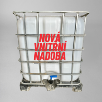 ECS Plastová nádrž REKO 1000l na pitnou vodu - IBC kontejner, nedřevěná paleta