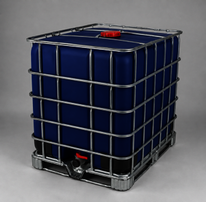 Plastová nádrž REPAS MODRÝ 1000l - IBC kontejner, ocel, ocel/plast, plastová paleta