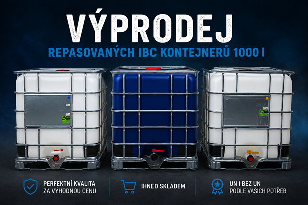 Výhodný výprodej repasovaných IBC kontejnerů 1000 l