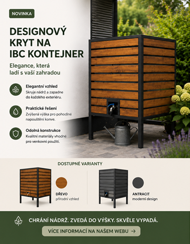  Designový kryt na IBC kontejner